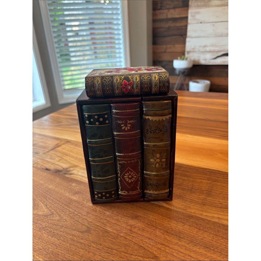 Set of Two Hidden Secret Book Storage Containers